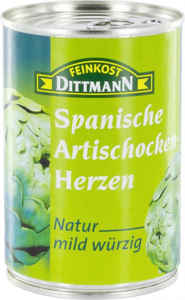 Feinkost Dittmann Spanische Artischockenherzen natur mild würzig