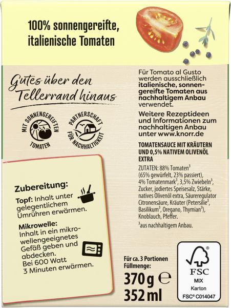 Knorr Tomato al Gusto Kräuter
