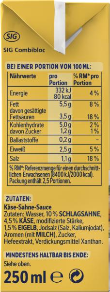 Thomy Les Sauces Käse Sahne Sauce