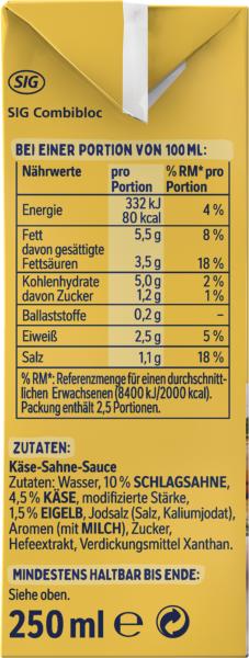 Thomy Les Sauces Käse Sahne Sauce