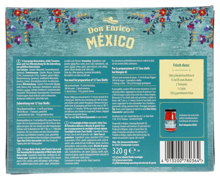 Don Enrico Mexico Taco Shells