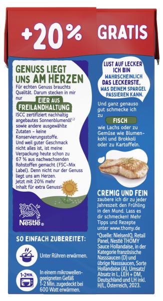Thomy Les Sauces Hollandaise Promotion +20%