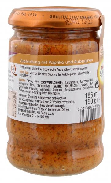 Sacla Pesto Paprika & Auberginen
