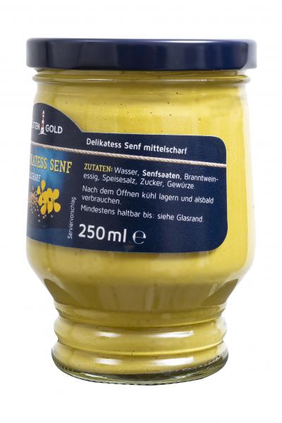 Küstengold Delikatess Senf mittelscharf