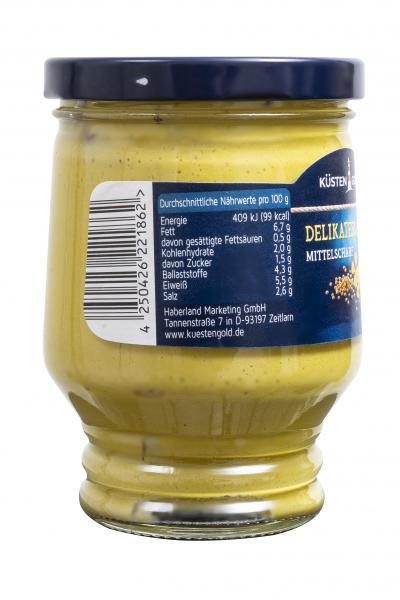 Küstengold Delikatess Senf mittelscharf