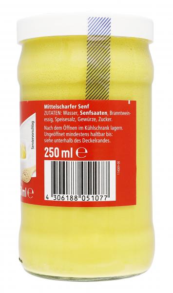 Jeden Tag Senf mittelscharf
