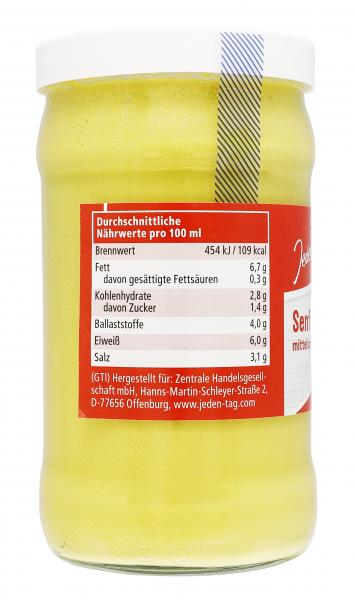 Jeden Tag Senf mittelscharf