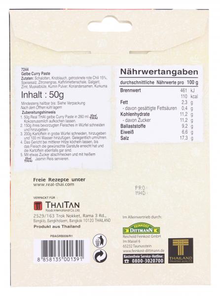 Real Thai Gelbe Curry Paste