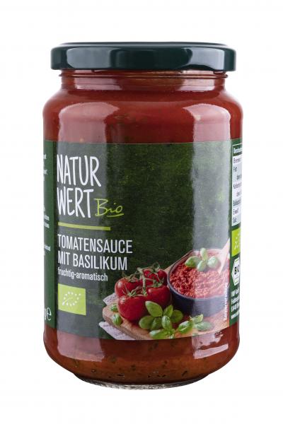 NaturWert Bio Tomatensauce mit Basilikum