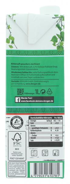 Dovgan Birkensaft natur