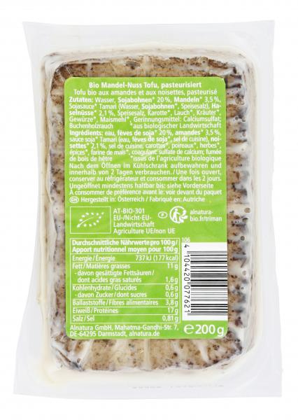 Alnatura Mandel Nuss Tofu