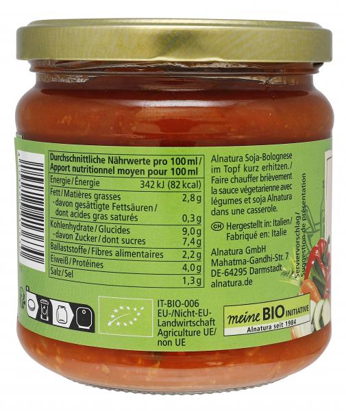 Alnatura Vegetarische Soja Bolognese