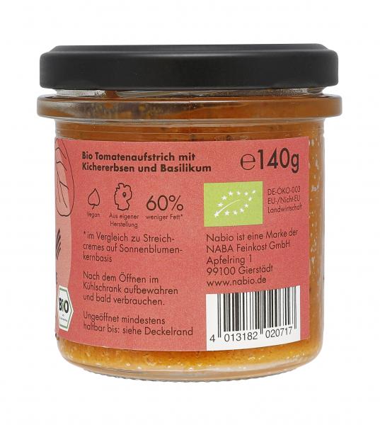 Nabio Knallererbse Tomate Kichererbse Tomate