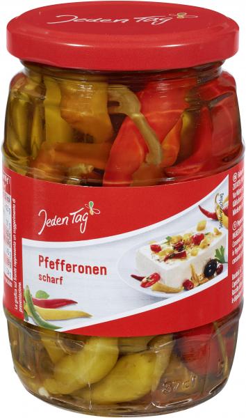Jeden Tag Pfefferonen scharf