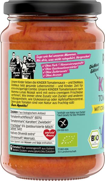 Ppura Bio Kinder Tomatensauce mit Frischkäse
