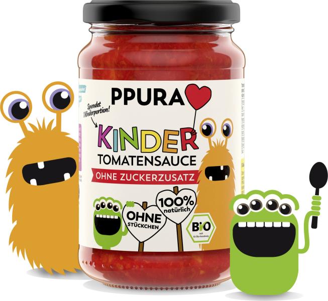 Ppura Bio Kinder Tomatensauce ohne Zuckerzusatz