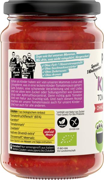 Ppura Bio Kinder Tomatensauce ohne Zuckerzusatz