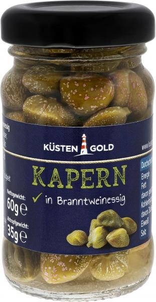 Küstengold Kapern in Branntweinessig