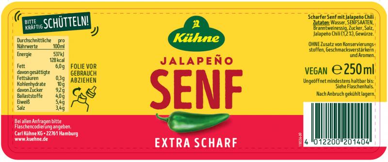 Kühne Jalapeno Senf Squeeze
