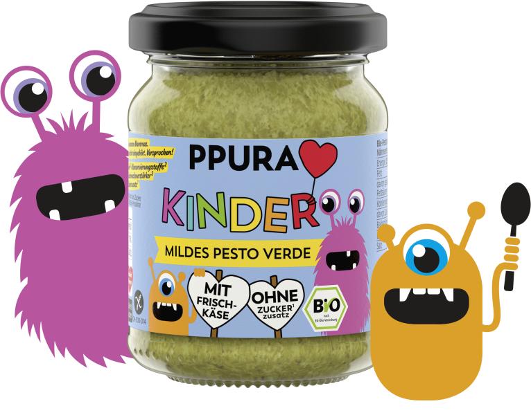 Ppura Bio Kinder mildes Pesto Verde