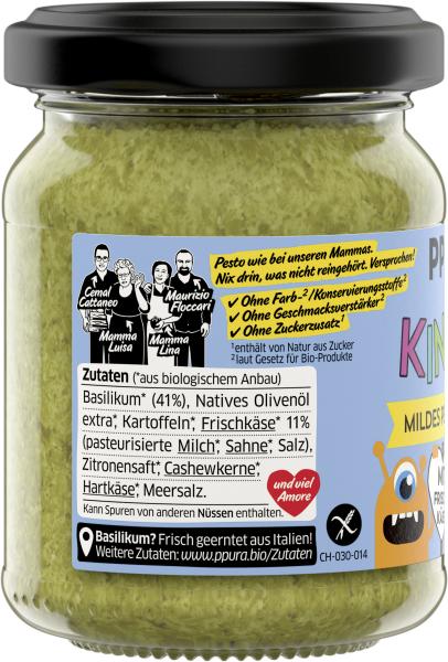 Ppura Bio Kinder mildes Pesto Verde