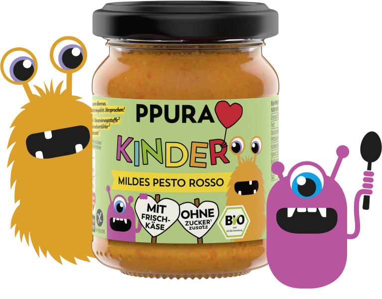 Ppura Bio Kinder mildes Pesto Rosso
