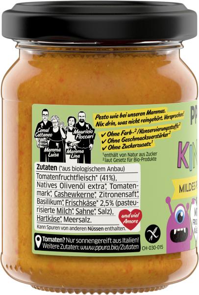 Ppura Bio Kinder mildes Pesto Rosso