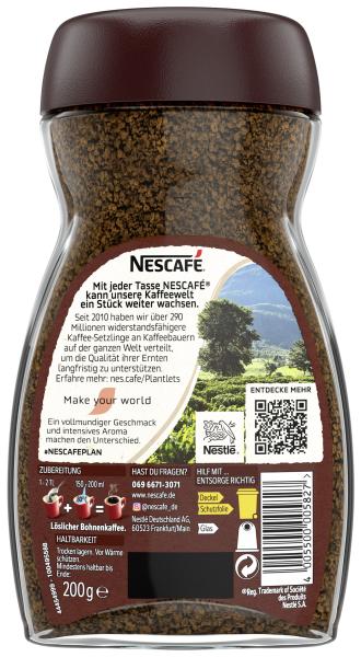 Nescafé Classic löslicher Bohnenkaffee