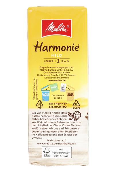 Melitta Harmonie Kaffee mild