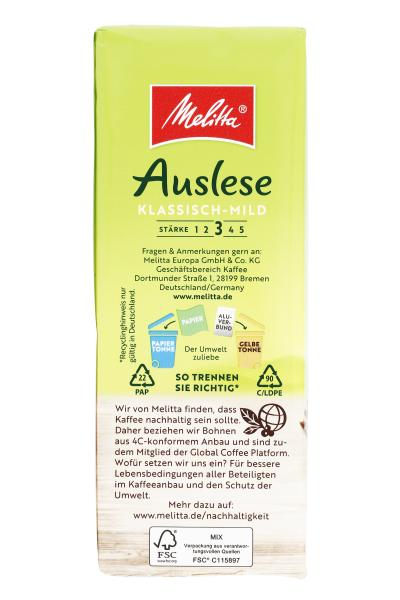 Melitta Auslese Kaffee klassisch mild