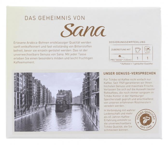 Tchibo Sana sanft-entkoffeiniert - 500g Gemahlen