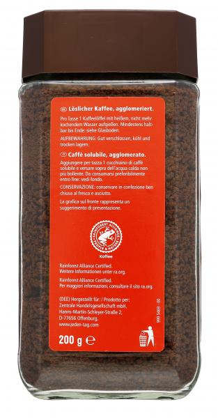 Jeden Tag Extra löslicher Bohnenkaffee