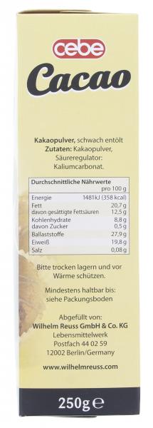 Cebe Cacao Kakaopulver