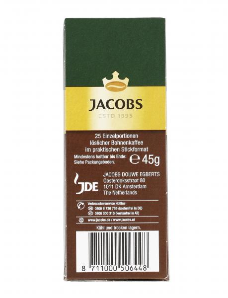 Jacobs löslicher Kaffee Typ Espresso, 25  Instant Kaffee Sticks
