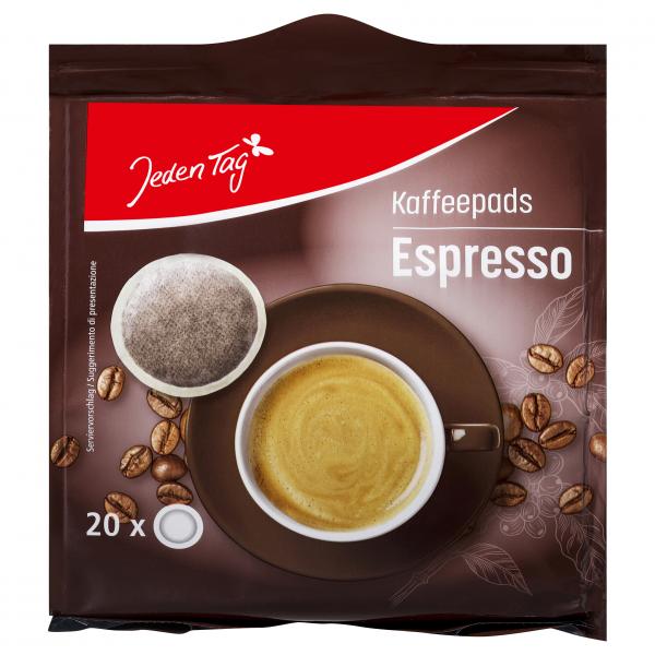 Jeden Tag Kaffee-Pads Espresso 20 Pads