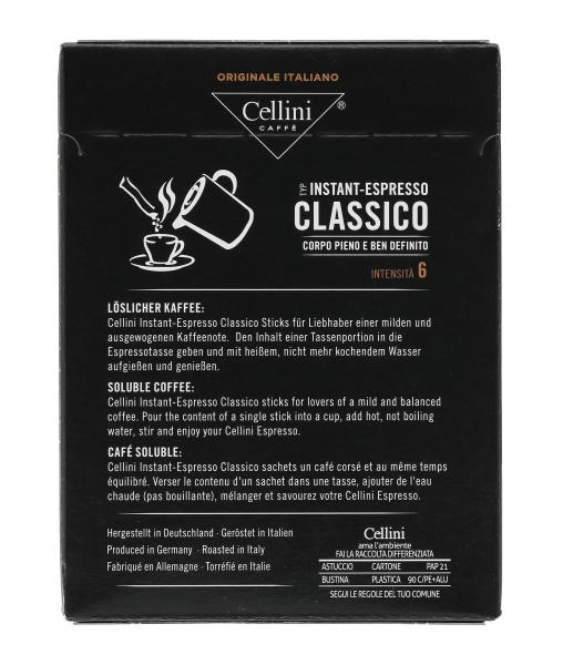 Cellini Instant-Espresso Classico Sticks