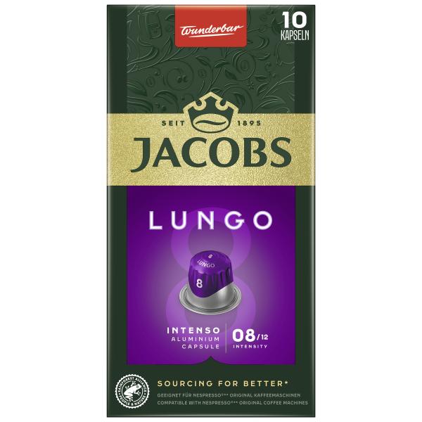 Jacobs Kaffeekapseln Lungo 8 Intenso 10 Kapseln
