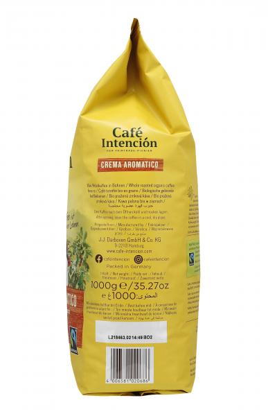 Darboven Café Intención Crema Aromatico ganze Bohne