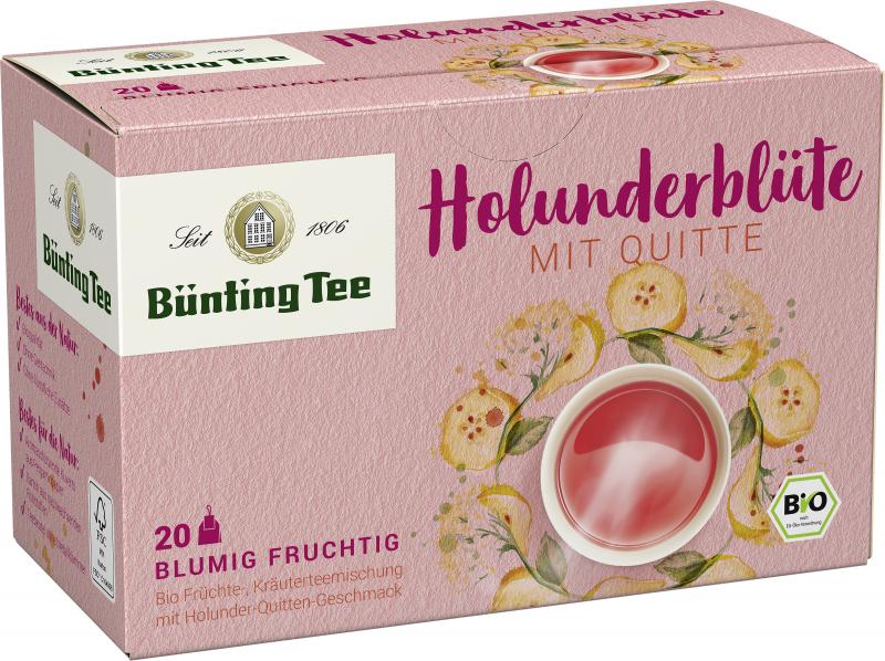 Bünting Tee Bio Holunderblüte Quitte