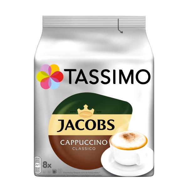 Tassimo Kapseln Jacobs Cappuccino classico, 5 x 8 Kaffeekapseln