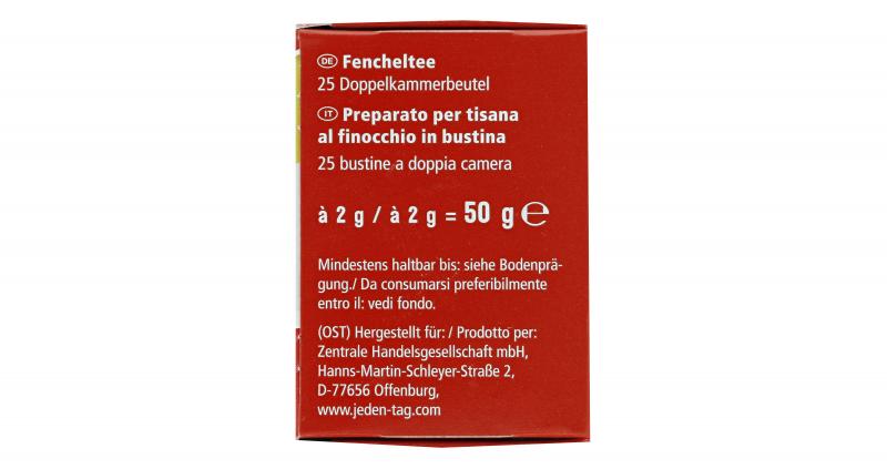 Jeden Tag Tee Fenchel