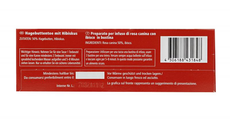 Jeden Tag Tee Hagebutte Hibiskus