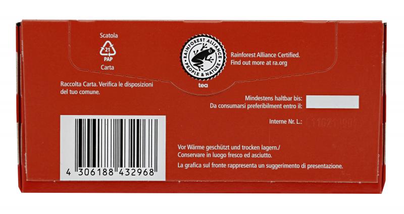 Jeden Tag Earl Grey Schwarzer Tee aromatisch