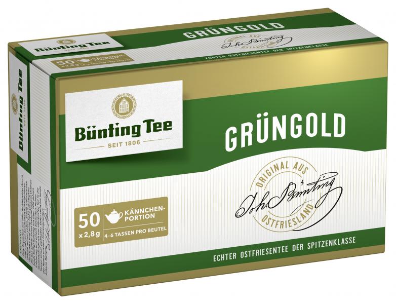 Bünting Tee Grüngold Kannenbeutel