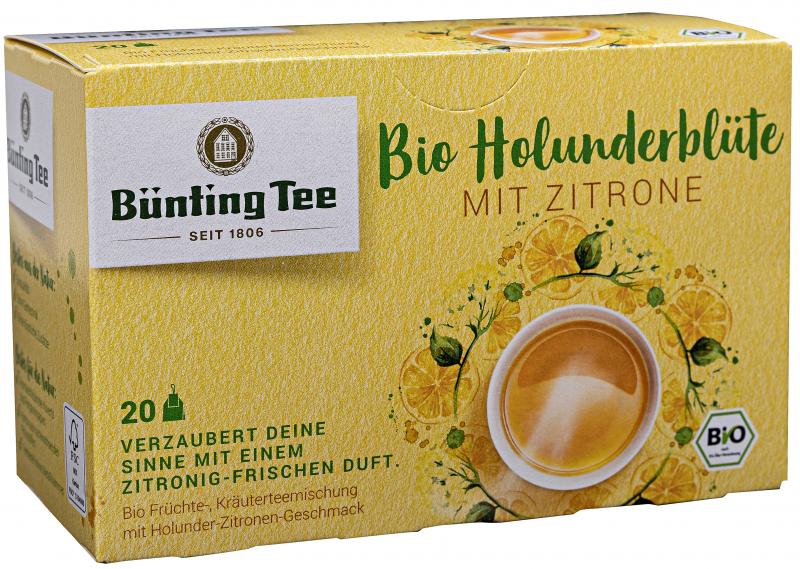 Bünting Tee Bio Holunderblüte mit Zitrone