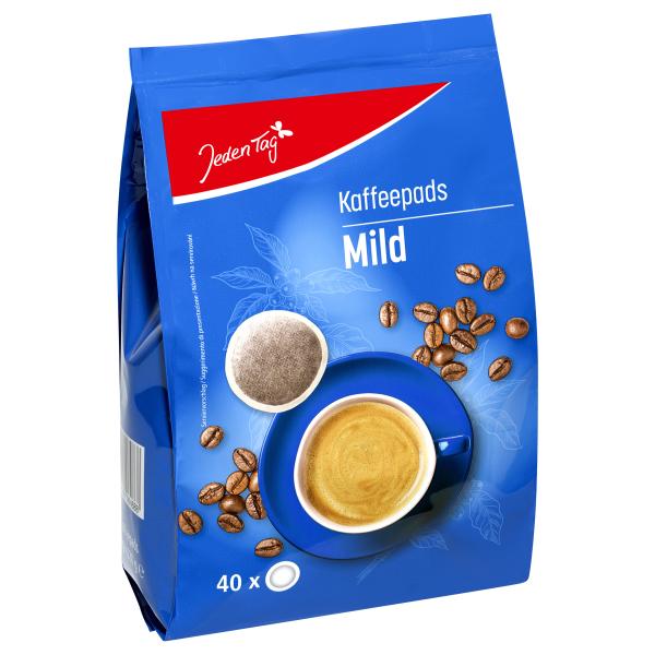 Jeden Tag Kaffeepads Mild 40 Pads