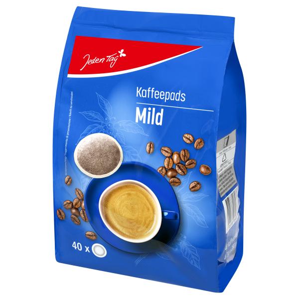 Jeden Tag Kaffeepads Mild 40 Pads
