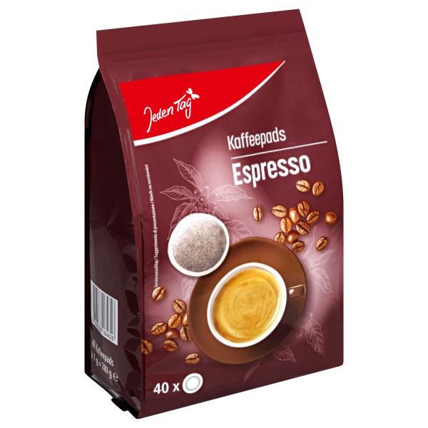 Jeden Tag Kaffeepads Espresso 40 Pads