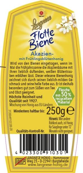 Langnese Flotte Biene Akazien-Frühlingsblütenhonig
