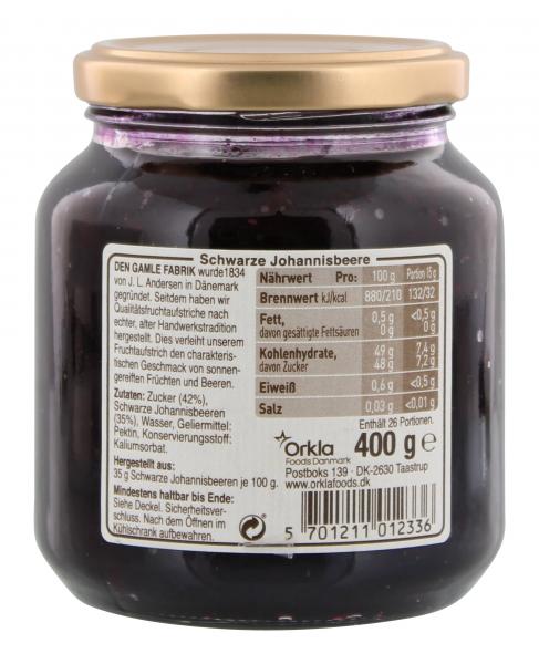 Den Gamle Fabrik Schwarze Johannisbeere Fruchtaufstrich